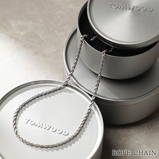 TOM WOOD メンズ レディース ネックレス ROPE CHAIN 101562 シルバー