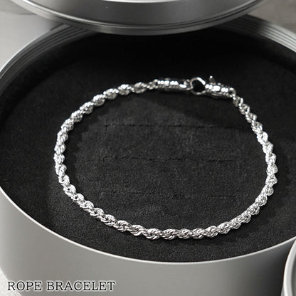 TOM WOOD メンズ レディース ブレスレット ROPE BRACELET 101563 シルバー