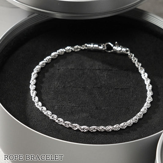 TOM WOOD メンズ レディース ブレスレット ROPE BRACELET 101563 シルバー