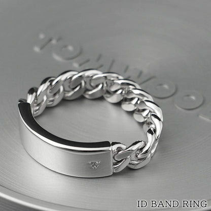 TOM WOOD メンズ リング ID BAND RING 101586 シルバー