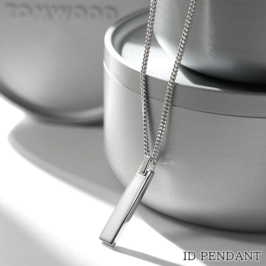 TOM WOOD メンズ レディース ネックレス ID PENDANT 101607 シルバー