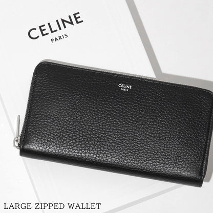 CELINE メンズ 長財布 LARGE ZIPPED WALLET 10B553GTH BLACK ブラック 38SI