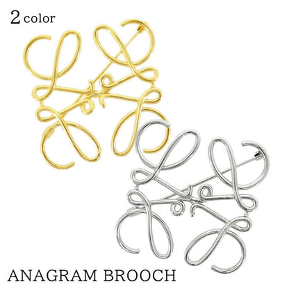 LOEWE レディース メンズ ブローチ ANAGRAM BROOCH 11125020 2カラー