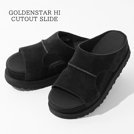 UGG レディース サンダル GOLDENSTAR HI CUTOUT SLIDE 1175132 ブラック BLACK