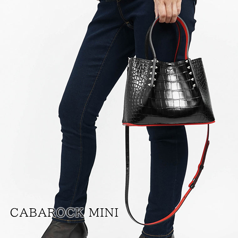 CHRISTIAN LOUBOUTIN レディース ショルダーバッグ CABAROCK MINI 1225221 BLACK ブラック BK01