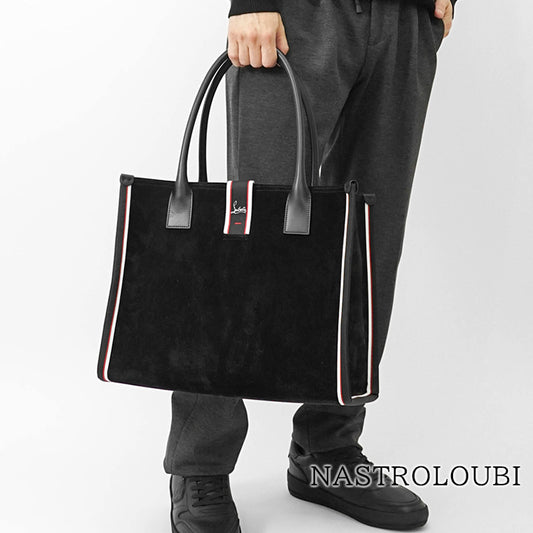 CHRISTIAN LOUBOUTIN メンズ レディース トートバッグ NASTROLOUBI 1255241 BLACK ブラック BK01