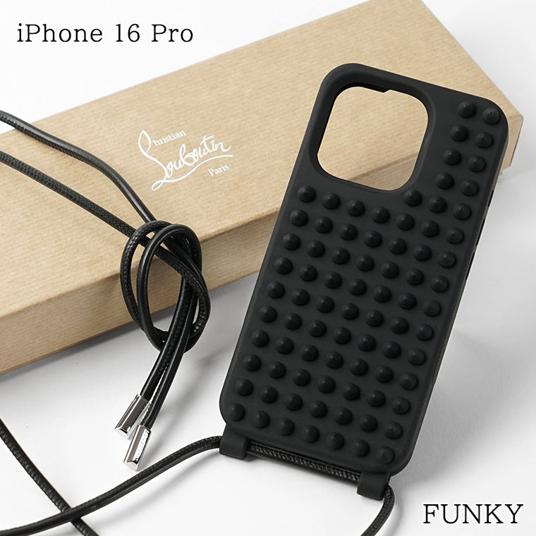 CHRISTIAN LOUBOUTIN メンズ レディース iPhone 16 Pro 専用ケース FUNKY 1265013 BLACK ブラック BK01