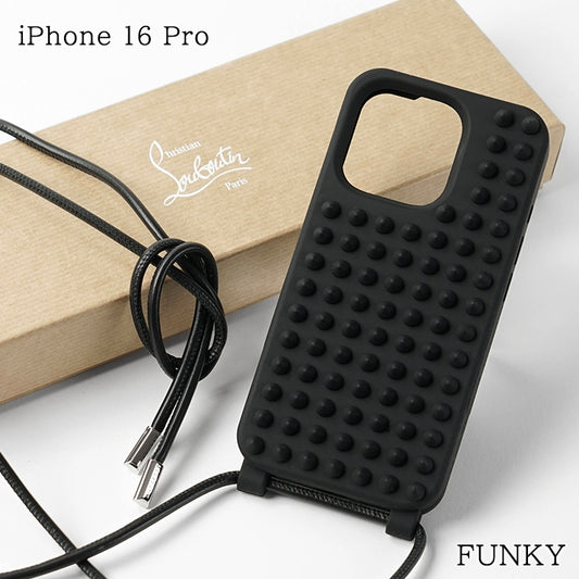 CHRISTIAN LOUBOUTIN メンズ レディース iPhone 16 Pro 専用ケース FUNKY 1265013 BLACK ブラック BK01