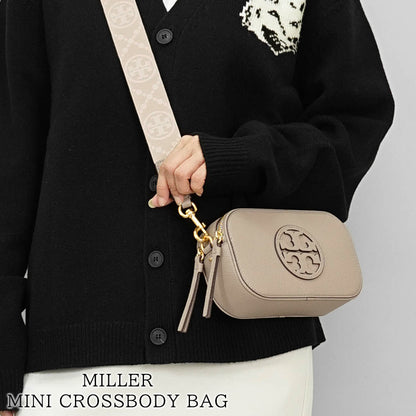 TORY BURCH レディース ショルダーバッグ MILLER MINI CROSSBODY BAG 150153 FRESH CLAY グレージュ 200