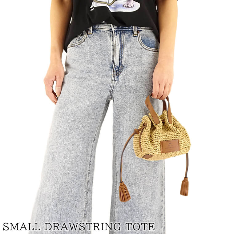 ANYA HINDMARCH レディース ショルダーバッグ SMALL DRAWSTRING TOTE 163545 ナチュラル NATURAL