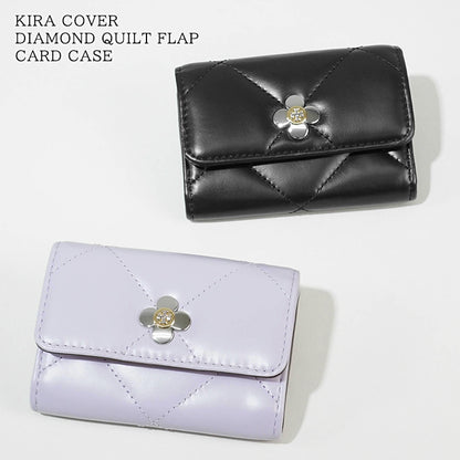 TORY BURCH レディース カードケース KIRA COVER DIAMOND QUILT FLAP CARD CASE 165050 2カラー