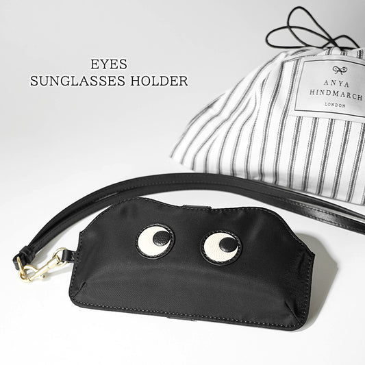 ANYA HINDMARCH レディース サングラスケース SUNGLASSES HOLDER EYES 180283 ブラック BLACK