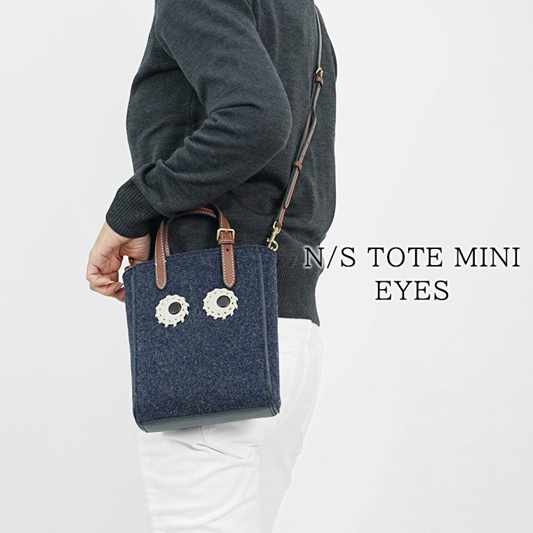 ANYA HINDMARCH レディース トートバッグ N S TOTE MINI EYES 193177 ネイビー シダー NAVY CEDAR