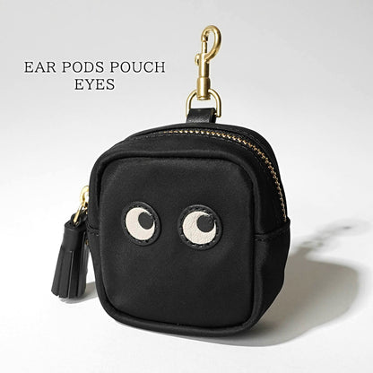 ANYA HINDMARCH レディース イヤホンポーチ EAR PODS POUCH EYES 193610 ブラック BLACK