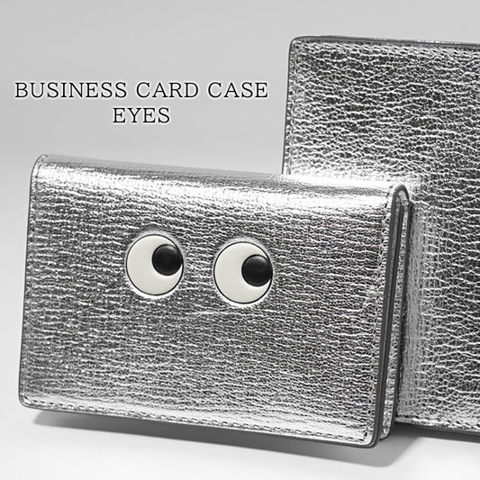 ANYA HINDMARCH レディース カードケース BUSINESS CARD CASE EYES 195591 シルバー SILVER