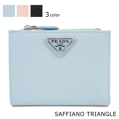 PRADA レディース 2つ折り財布 SAFFIANO TRIANGLE 1ML050 QHH 3カラー