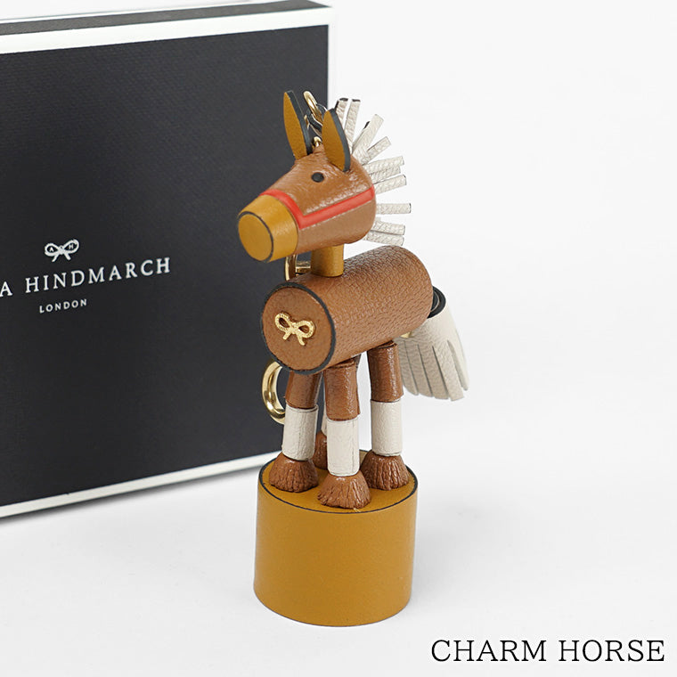 ANYA HINDMARCH レディース チャーム CHARM HORSE 204545 PECAN