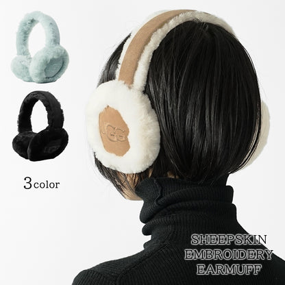 UGG レディース イヤーマフ SHEEPSKIN EMBROIDERY EARMUFF 20955 3カラー
