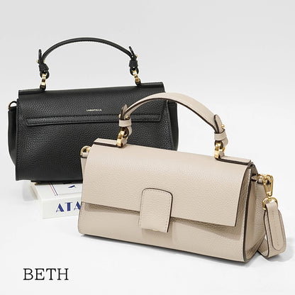 LORISTELLA レディース ショルダーバッグ BETH 2529 LIGHT TAUPE ブラック NERO