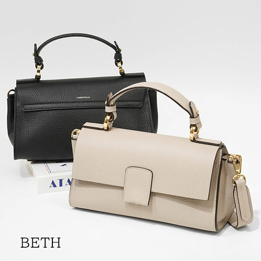 LORISTELLA レディース ショルダーバッグ BETH 2529 LIGHT TAUPE ブラック NERO
