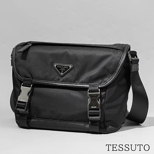 PRADA メンズ レディース ショルダーバッグ TESSUTO 2VD066 2DMG NERO ブラック F0002