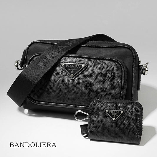 PRADA メンズ レディース ショルダーバッグ BANDOLIERA 2VH172 2DMH NERO ブラック F0002