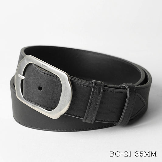 CELINE メンズ ベルト BC 21 35MM 45BNG3ATS BLACK ブラック 38KI