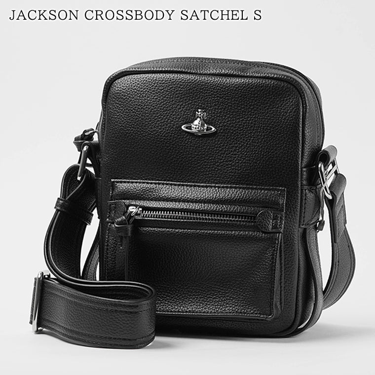 Vivienne Westwood レディース メンズ ショルダーバッグ JACKSON CROSSBODY SATCHEL S 4803000WU S000D BLACK ブラック N403