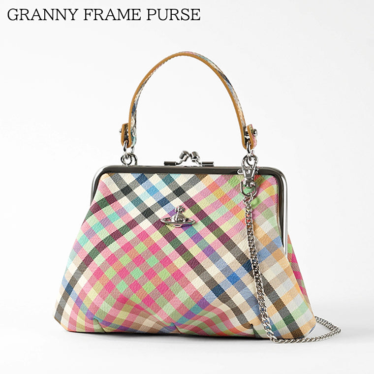 Vivienne Westwood レディース ショルダーバッグ GRANNY FRAME PURSE 4B010007W S001S HEATHER PLAID マルチ O315