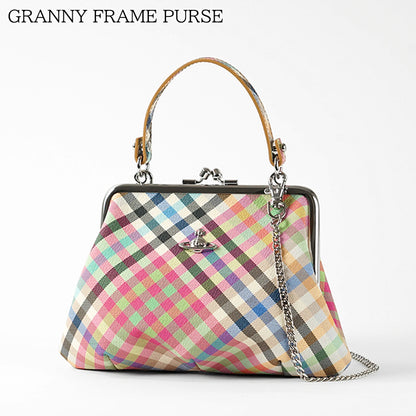 Vivienne Westwood レディース ショルダーバッグ GRANNY FRAME PURSE 4B010007W S001S HEATHER PLAID マルチ O315