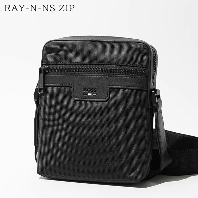 HUGO BOSS メンズ ショルダーバッグ RAY N NS ZIP 50536169 ブラック 001