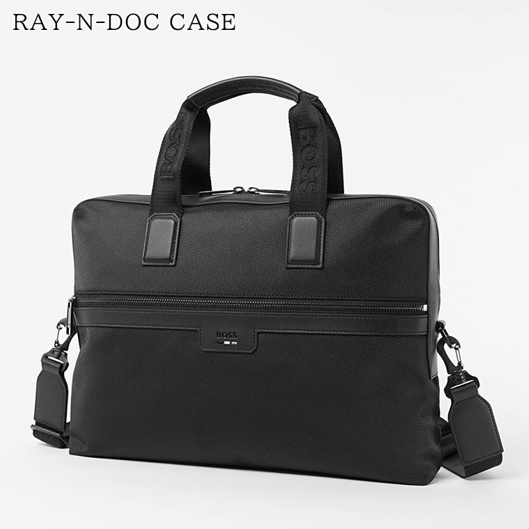HUGO BOSS メンズ ビジネスバッグ RAY N DOC CASE 50536181 ブラック 001
