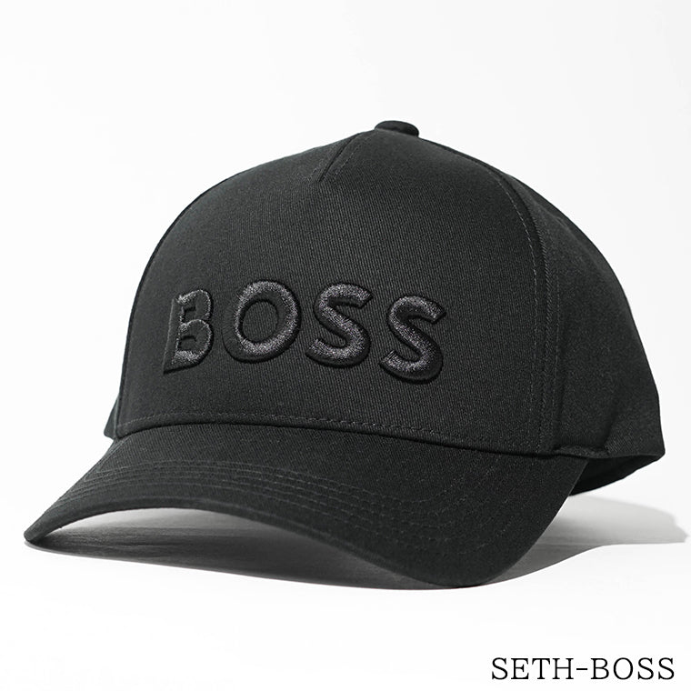 HUGO BOSS メンズ レディース キャップ SETH BOSS 50556418 ブラック 001