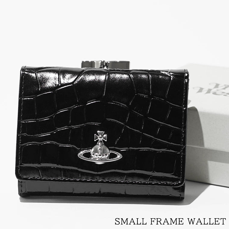 Vivienne Westwood レディース メンズ 3つ折り財布 SMALL FRAME WALLET 5115002MW L0098 BLACK ブラック N401