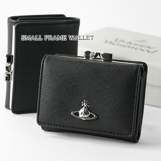 Vivienne Westwood レディース メンズ 3つ折り財布 SMALL FRAME WALLET 5115002MW S0021 BLACK ブラック N401