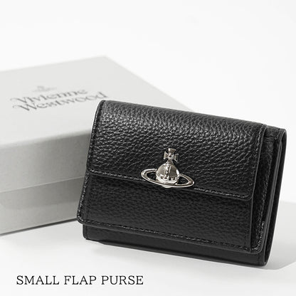 Vivienne Westwood レディース 3つ折り財布 SMALL FLAP PURSE 5115002TW S000D BLACK ブラック N403