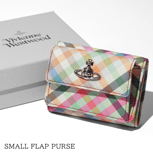 Vivienne Westwood レディース 3つ折り財布 SMALL FLAP PURSE 5115002TW S001S HEATHER PLAID マルチ O315