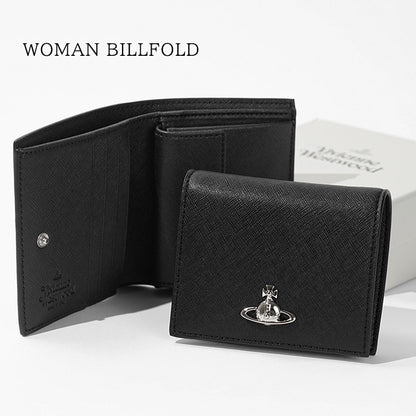 Vivienne Westwood レディース 2つ折り財布 WOMAN BILLFOLD 51150030W S0021 BLACK ブラック N401