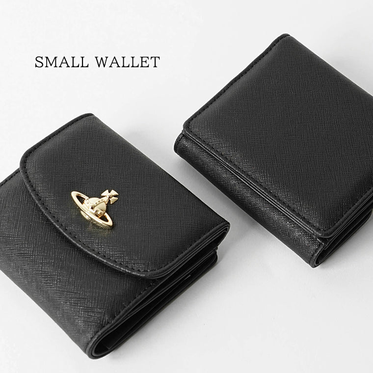 Vivienne Westwood レディース メンズ 2つ折り財布 SMALL WALLET 51150032W L001N BLACK ブラック N402