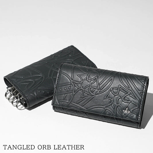 Vivienne Westwood メンズ キーケース TANGLED ORB LEATHER 5115003AM L00AP BLACK ブラック N401