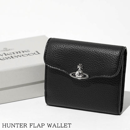 Vivienne Westwood レディース 3つ折り財布 HUNTER FLAP WALLET 5115003TW S000D BLACK ブラック N403