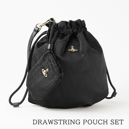 Vivienne Westwood レディース バッグ DRAWSTRING POUCH SET 57010007U W01F4 BLACK ブラック N401