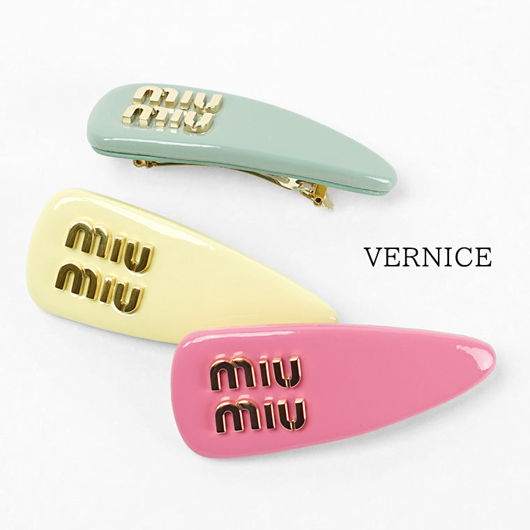 ミュウミュウ MIU MIU レディース ヘアクリップ ジェラニウムピンク