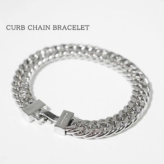 SAINT LAURENT メンズ レディース ブレスレット CURB CHAIN BRACELET 798853 Y1500 PALLADIUM シルバー 8126