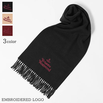 Vivienne Westwood メンズ レディース マフラー EMBROIDERED LOGO 81030007 W00Q7 AAB 3カラー