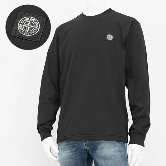 STONE ISLAND メンズ 長袖Tシャツ 811522713 ブラック A0029