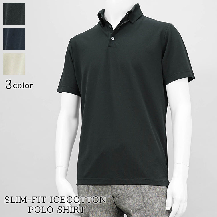 ZANONE メンズ ポロシャツ SLIM FIT ICECOTTON POLO SHIRT 815109 ZG380 3カラー