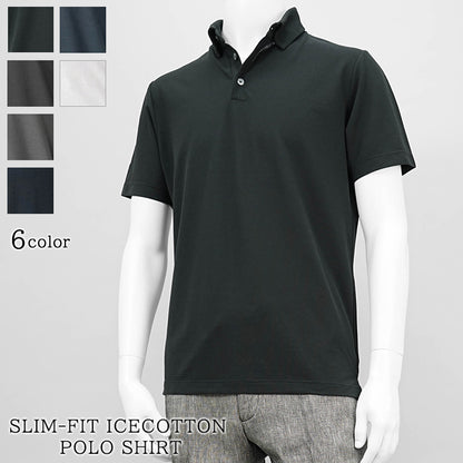 【SUMMER FINAL SALE】 ZANONE メンズ ポロシャツ SLIM FIT ICECOTTON POLO SHIRT 815159 ZG380 6カラー