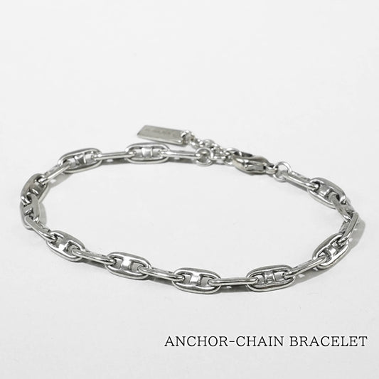 SAINT LAURENT メンズ レディース ブレスレット ANCHOR CHAIN BRACELET 822631 Y1500 ARGENT OXYDE LEGER シルバー 8304