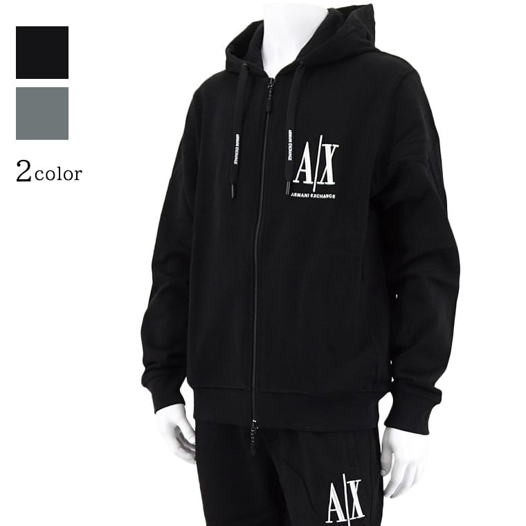 ARMANI EXCHANGE メンズ ジップアップパーカー 8NZMPP ZJ1ZZ 2カラー